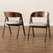Baxton Studio Danton Mid-Century Beige Fabric Upholstered and Walnut Brown Finished Wood Dining Chair Set(2PC) PR 191-2PC-11704-ZORO - alternate 2